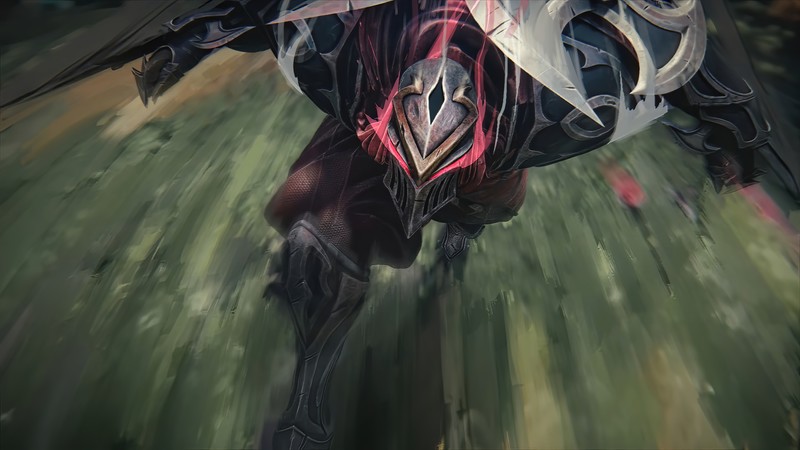 Legends of Runeterra, League of Legends, fantasy art, PC gaming, Zed (League of Legends), high angle, frontal view