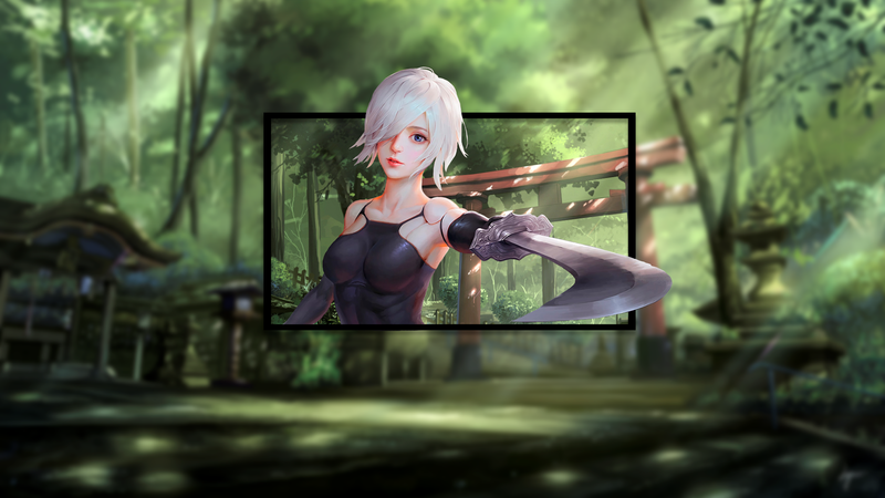 Nier: Automata, video games, fantasy art, fantasy girl