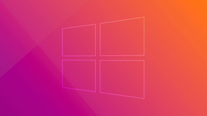 Windows 10, Microsoft, gradient, minimalism, cursed
