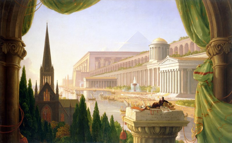 The Architect’s Dream, Thomas Cole, painting, classic art