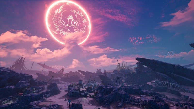 Borderlands 3, video games, screen shot, Moon, Sun