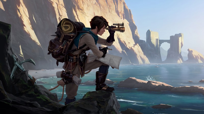 Legends of Runeterra, League of Legends, seashore, cliff