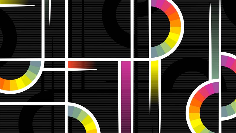 pattern, geometric, color, lines, intersection, 4k