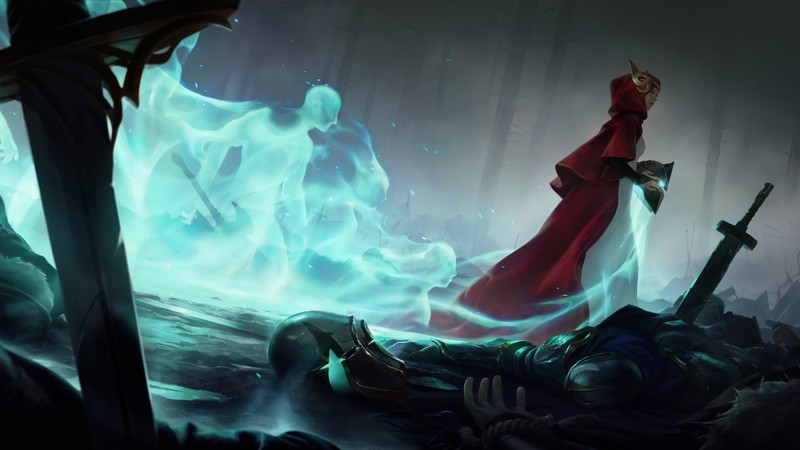 Legends of Runeterra, League of Legends, spirits, cyan