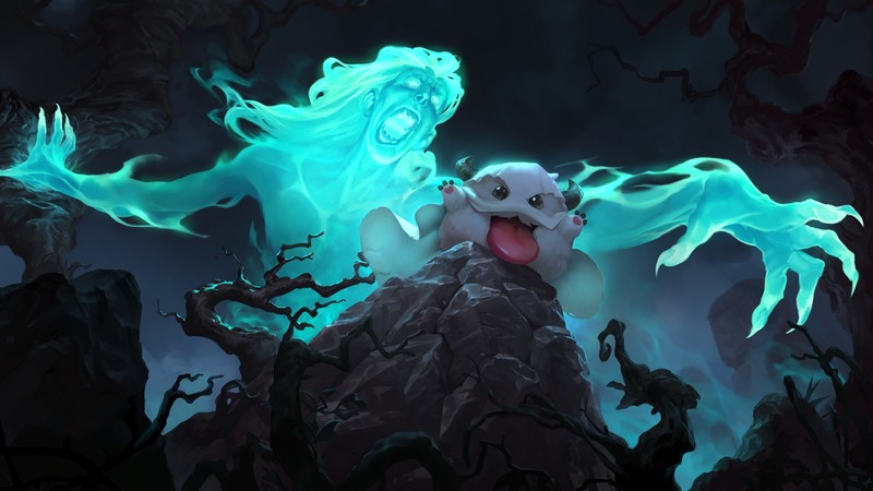 Legends of Runeterra, League of Legends, PC gaming, fantasy art, cyan