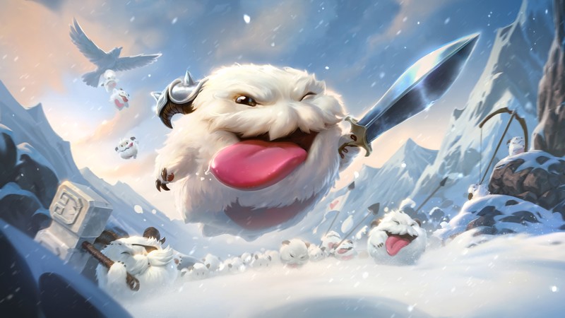 Legends of Runeterra, League of Legends, Poro, Freljord, white