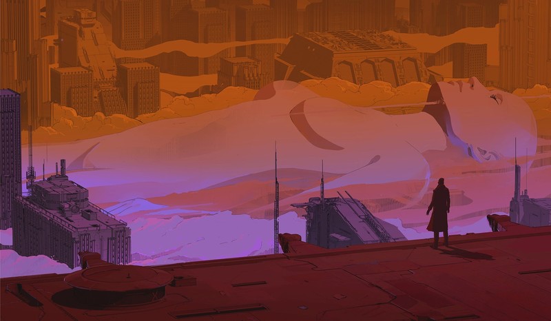 Blade Runner 2049, science fiction, orange