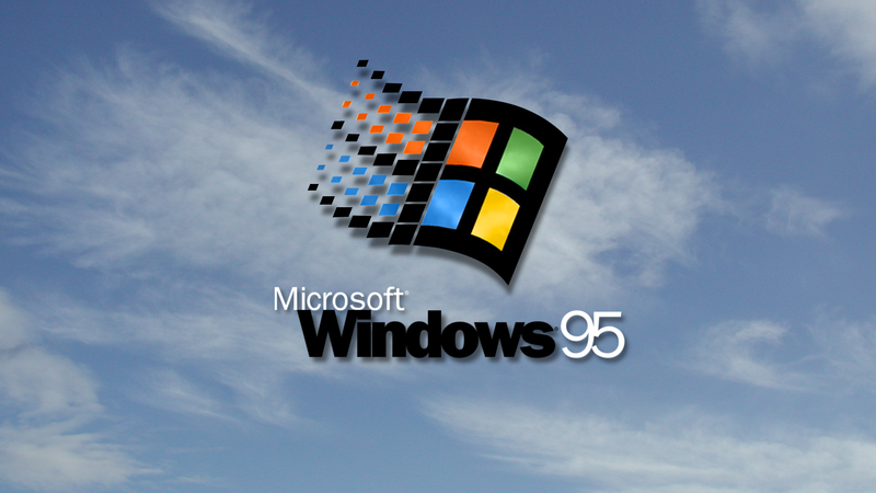 90s, Windows 95, Microsoft, logo, operating system