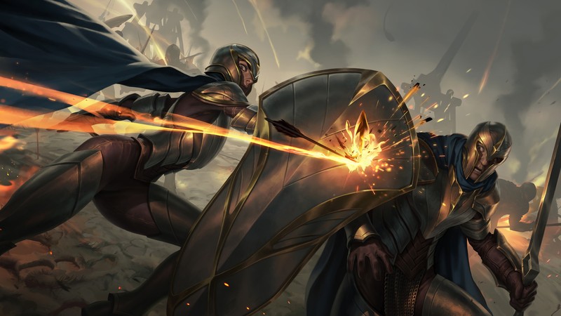 League of Legends, Legends of Runeterra, battle, fantasy art, PC gaming