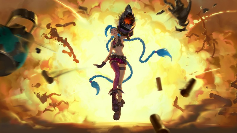 League of Legends, Legends of Runeterra, Jinx (League of Legends), video game art