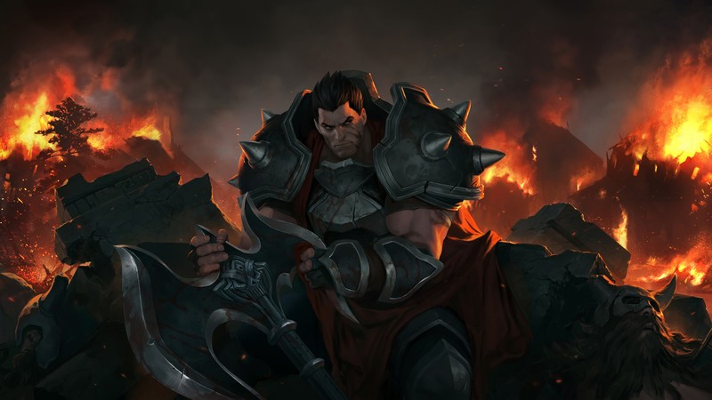 League of Legends, Legends of Runeterra, Fantasy Men, PC gaming, fantasy art, fire