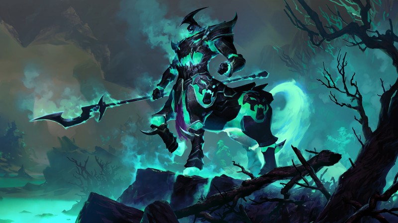 League of Legends, Legends of Runeterra, PC gaming, cyan, Thresh (League Of Legends)