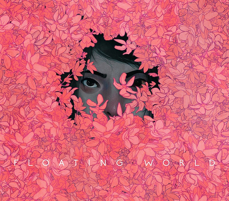 flowers, illustration, original characters, covered, digital, rabbit ran, pink, portrait