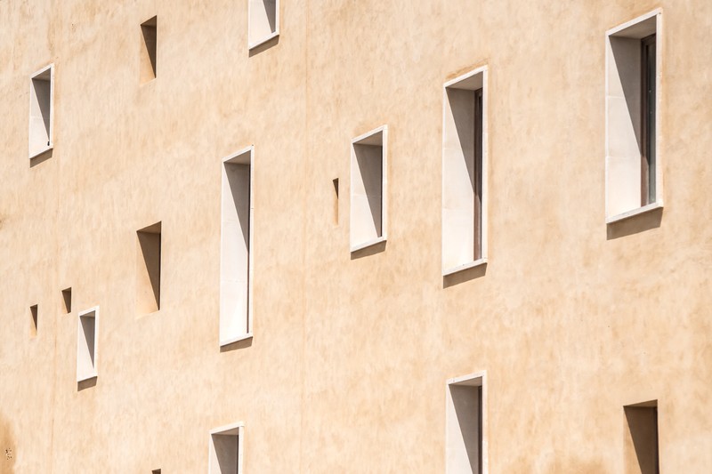 building, window frames, architecture, bright, beige
