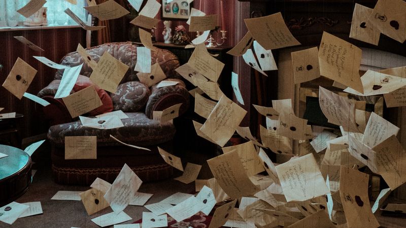 letters, interior, wind, 4k