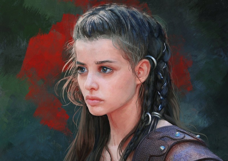 fantasy girl, face, women, artwork