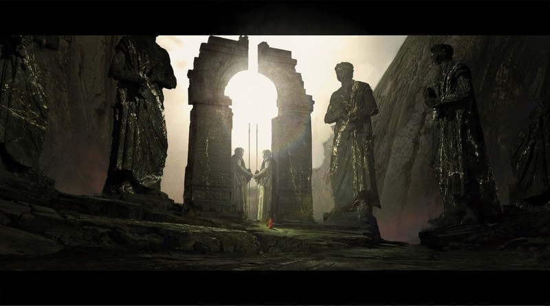 Anton Nazarenko, digital, statue, fantasy art