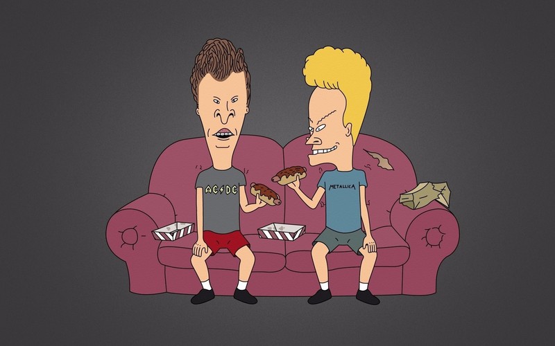 couch, Beavis & Butthead, cartoon, humor, MTV