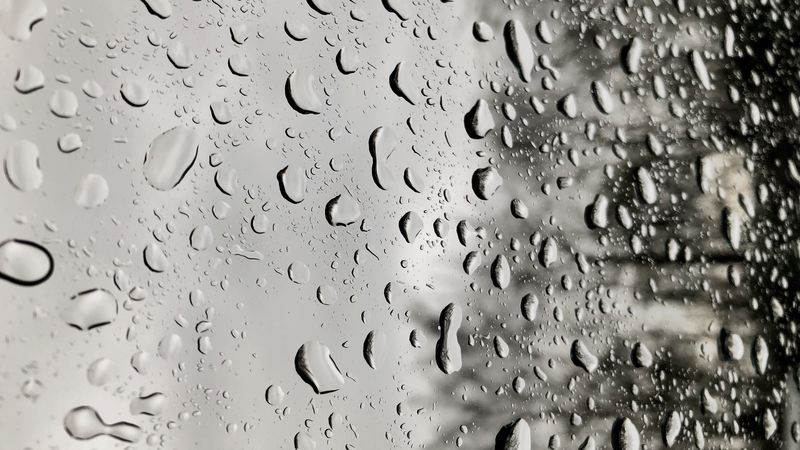 drops, rain, moisture, glass, window, surface, 4k