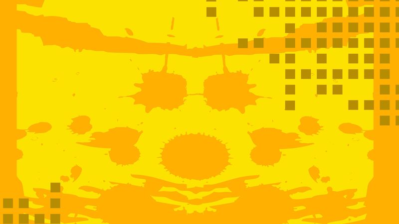 cubes, spots, yellow, pattern, background, 4k
