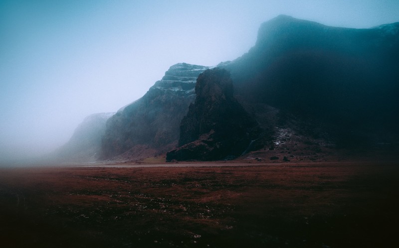 nature, outdoors, landscape, mountains, mist