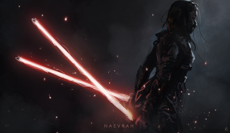 Star Wars, lightsaber, digital art, artwork, digital painting, mist, Sith