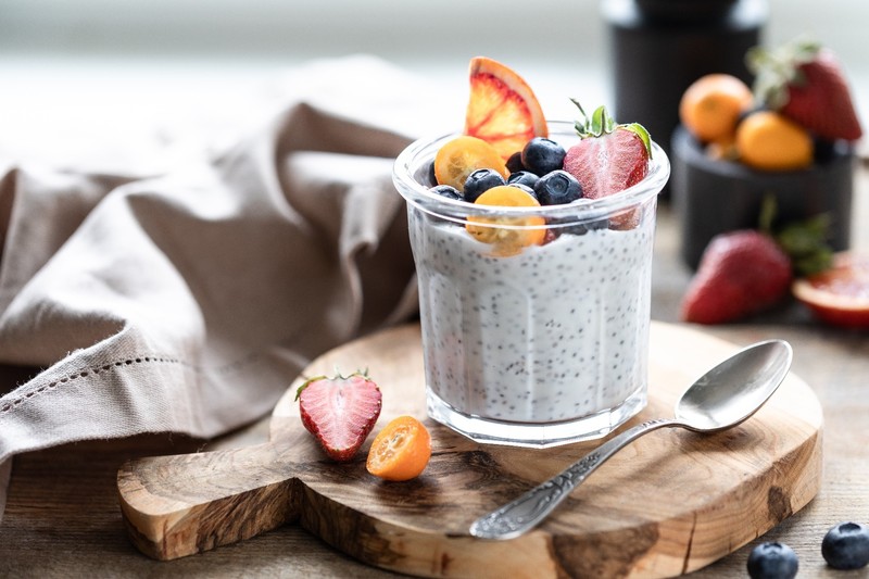 food, sweets, spoon, dessert, fruit, berries, strawberries