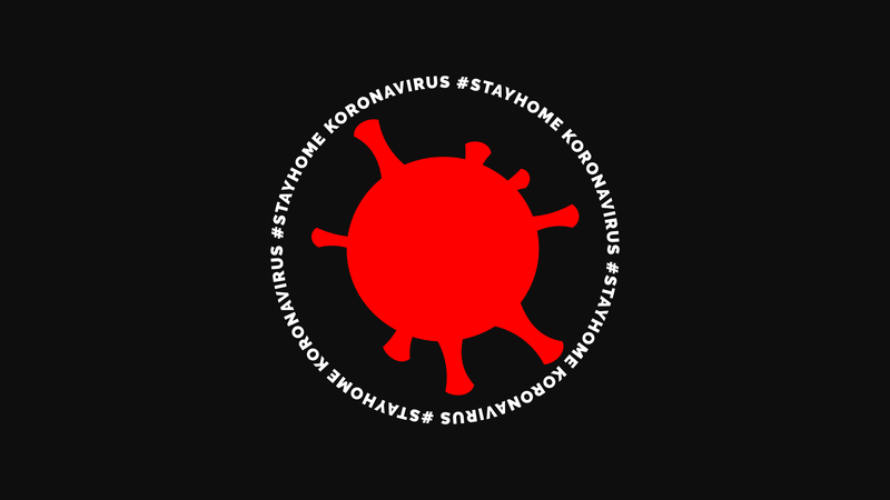 simple, simple background, text, corona virus