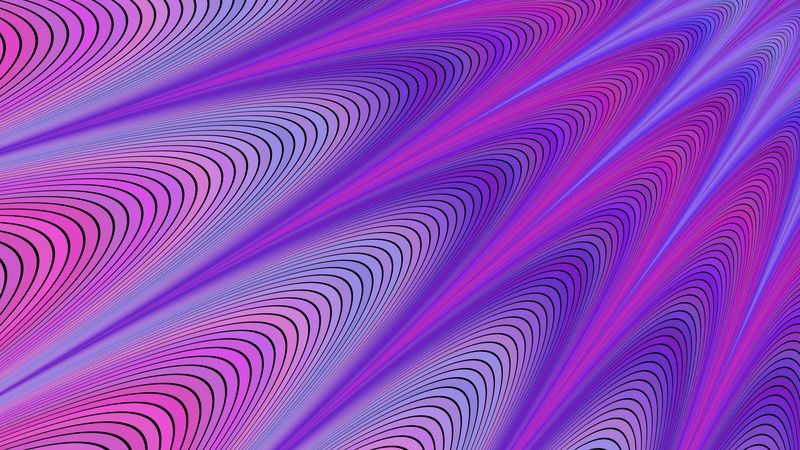 patterns, wavy, pink, embossed, 4k