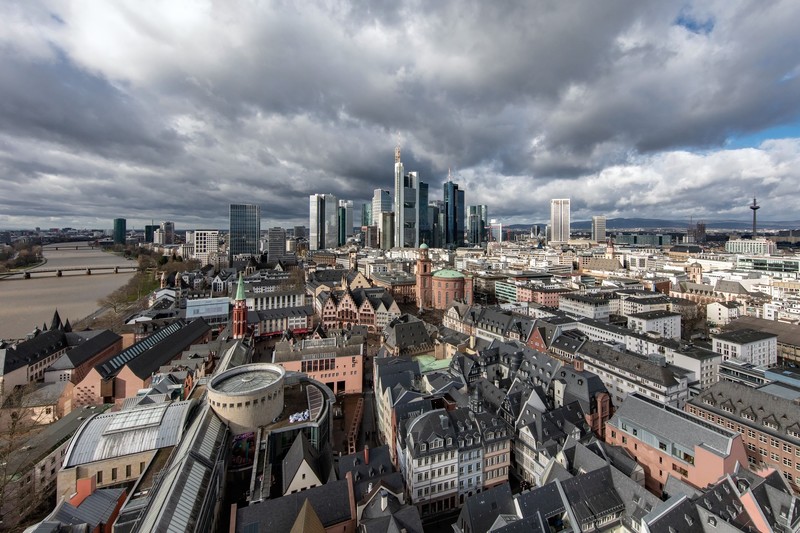 city, cityscape, sky, clouds, Germany, Frankfurt