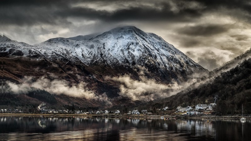 sky, Scotland, mountains, landscape
