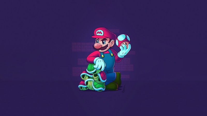 Super Mario, Super Mario Bros., Nintendo, video games, video game art