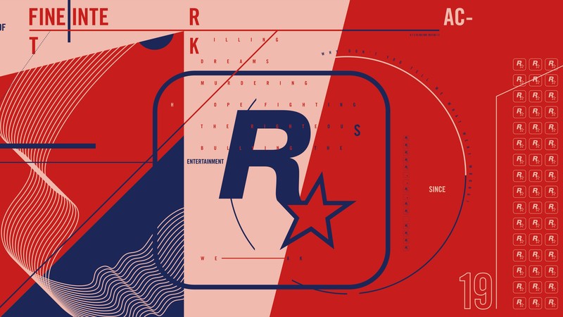 Rockstar Games, logo, video game art