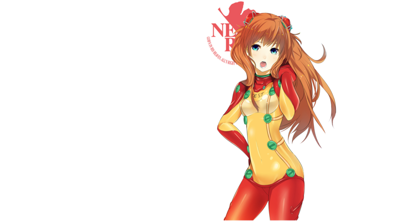 Asuka Langley Shikinami, Asuka Langley Soryu, Neon Genesis Evangelion, Nerv, white background, plugsuit, redhead, blue eyes, blushing, anime