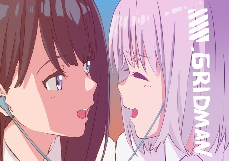 SSSS.GRIDMAN, anime, anime girls, Shinjou Akane, Takarada Rikka