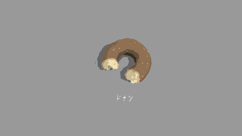 minimalism, food, donuts, donut