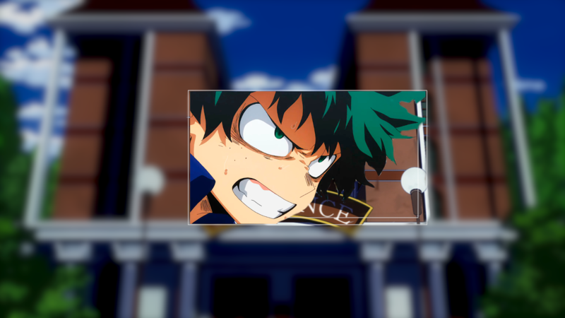 Deku, Boku no Hero Academia, anime, picture-in-picture