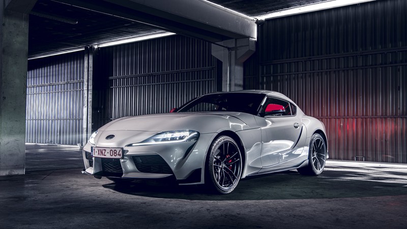 Toyota Supra, car, vehicle, Toyota, silver cars