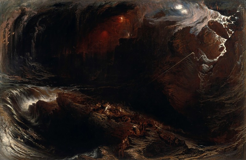 John Martin, classic art, painting, classical art, The Deluge, artwork