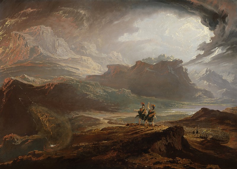 John Martin, classic art, painting, classical art, Macbeth, artwork