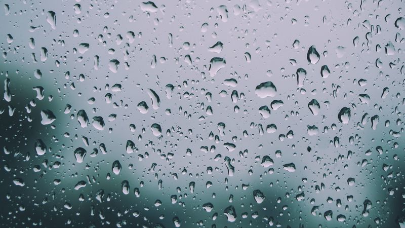 drops, window, glass, moisture, rain, 4k
