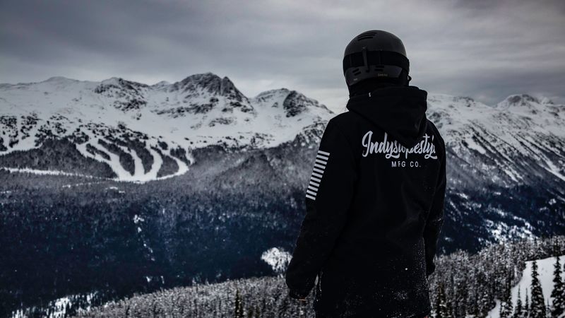 man, mountains, snowboarder, clothes, helmet, 4k