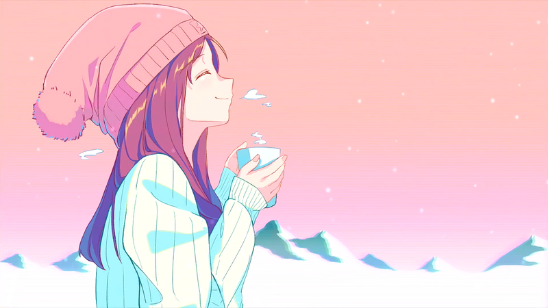 anime girls, closed eyes, anime, profile