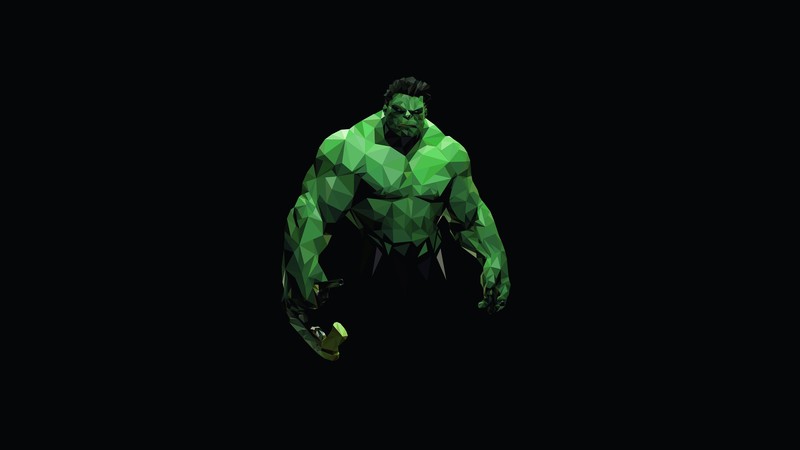 Hulk, Marvel Comics, black background