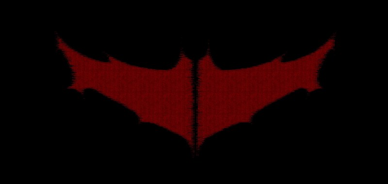 Batman, DC Comics, comic art, minimalism, black, red, logo, bat wings