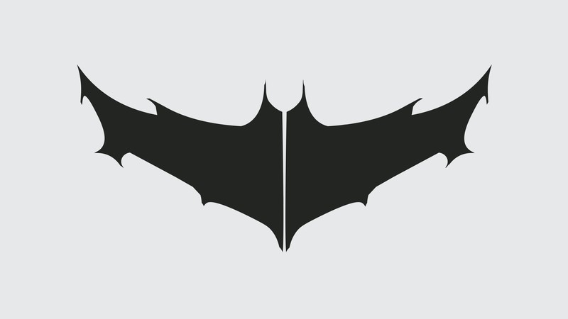Batman, DC Comics, comic art, minimalism, black, logo, bat wings
