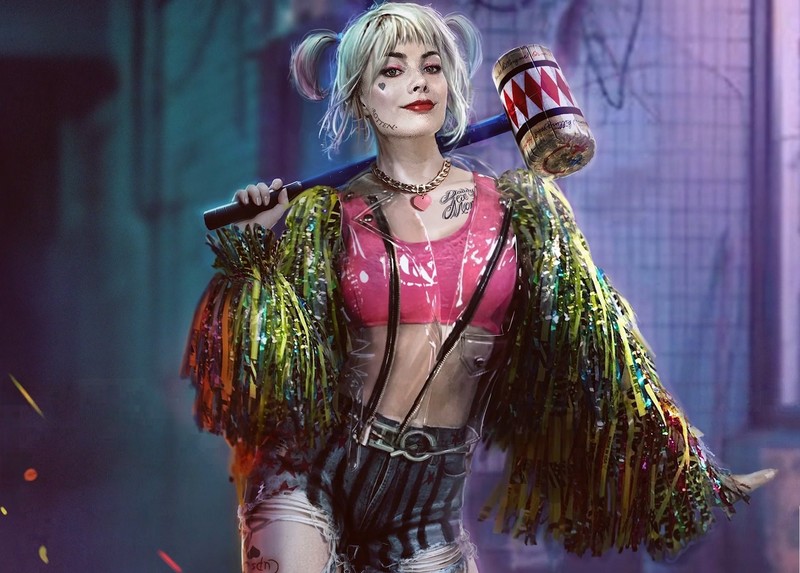 Harley Quinn, Margot Robbie, Warner Brothers, bird of prey, artwork