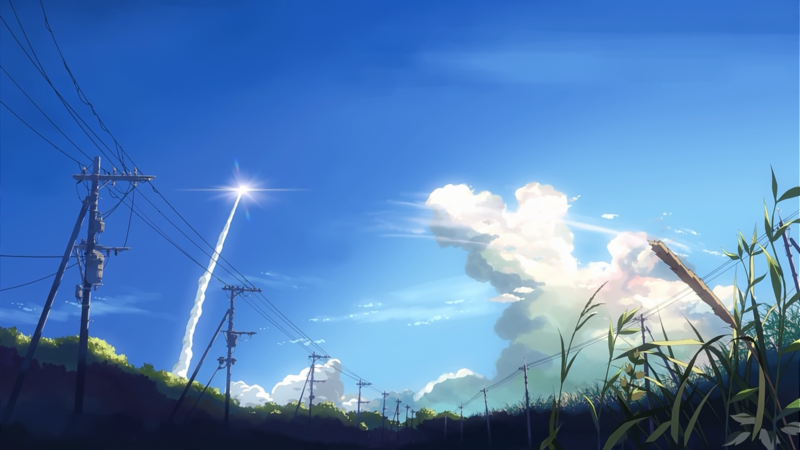 5 Centimeters Per Second, landscape, anime