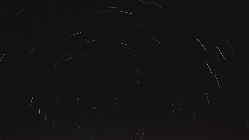 starry sky, stars, lines, dark, shine, 4k