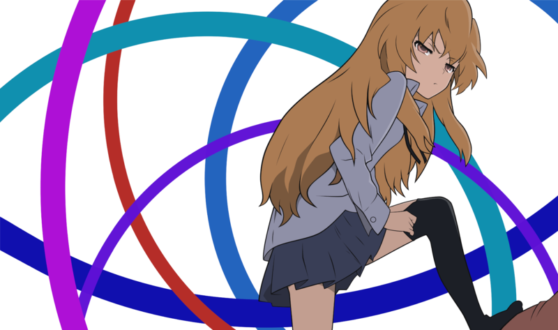 Aisaka Taiga, Toradora!, anime, anime girls, thigh high socks